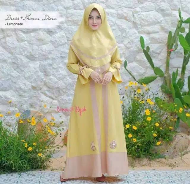 Diora syari baju gamis pakaian muslim baju lebaran pakaian wanita  baju syari