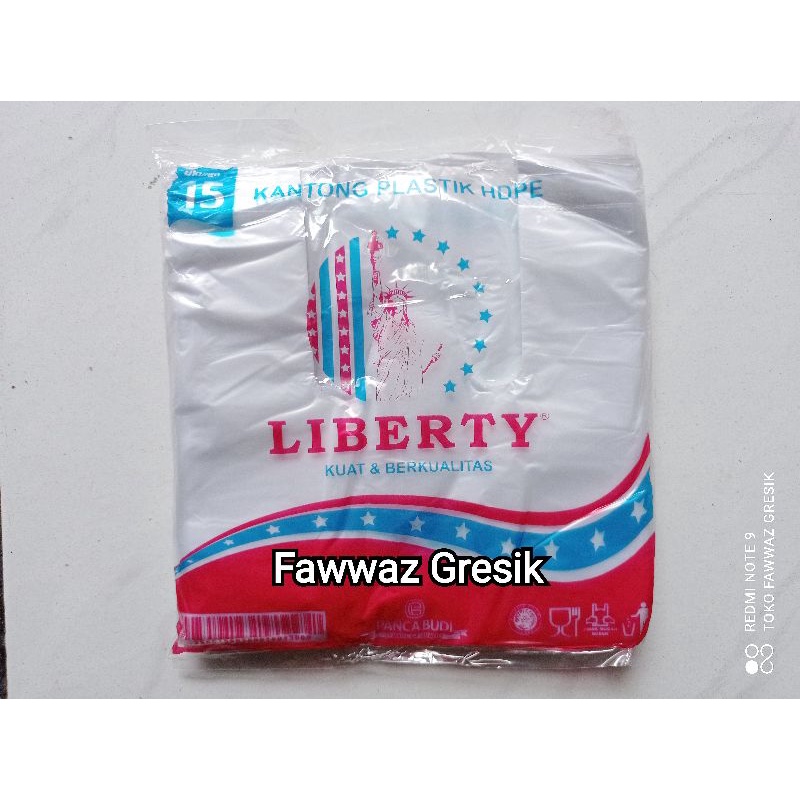 Kantong Plastik Kresek Liberty Bening Natural 15