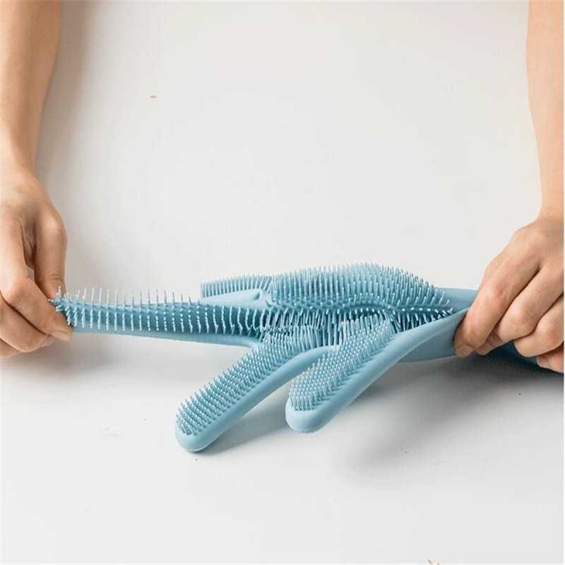 Xiaomi Mijia JJ Sarung Tangan Sikat Magic Silicone Cleaning Gloves