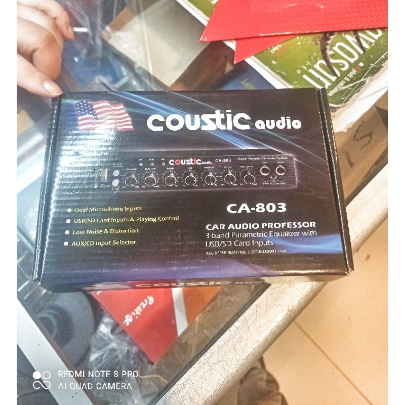 Parametrik equalizer coustic audio ca 803 bisa karaoke