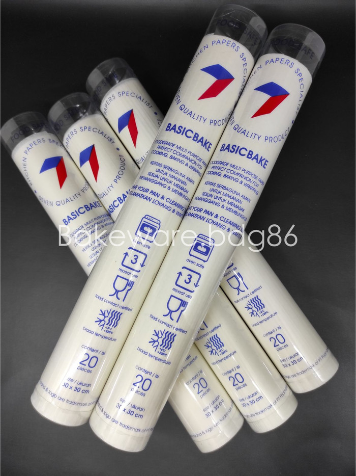 

TERBARU KERTAS BAKING SEVEN PAPERS 30 X 30 CM TUBE KERTAS ROTI SILICON