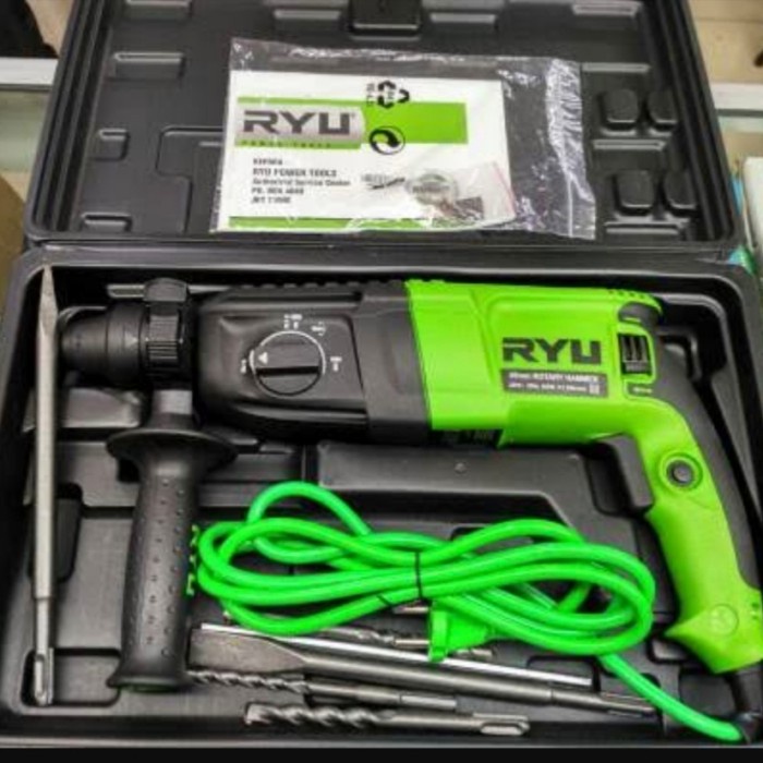 Bor Rotary Hammer RYU RRH26 Mesin Bor Bobok Beton RYU RRH 26