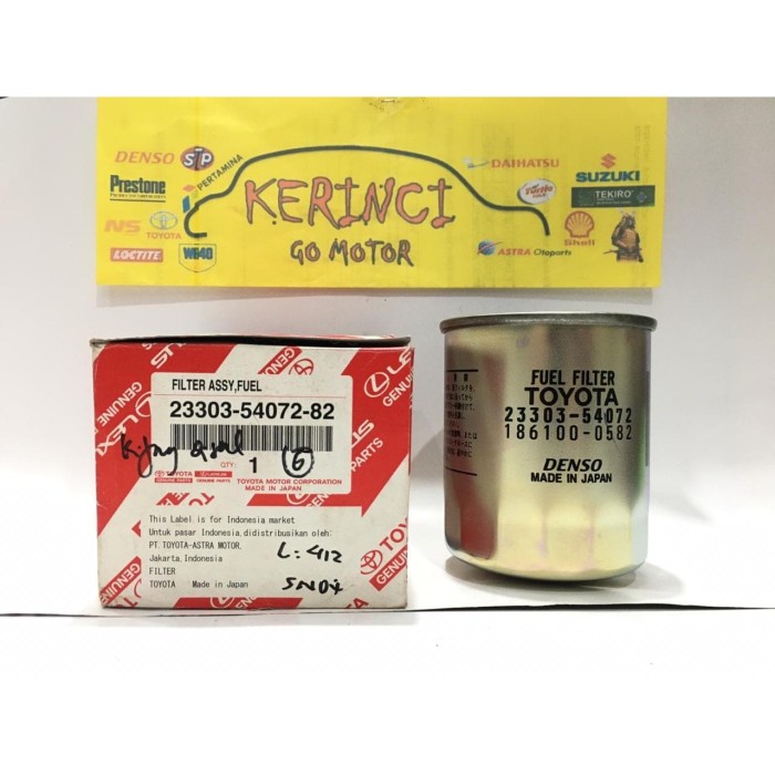 FILTER SOLAR ASLI TOYOTA 23303-54072-82 KIJANG DIESEL GENUINE JEPANG