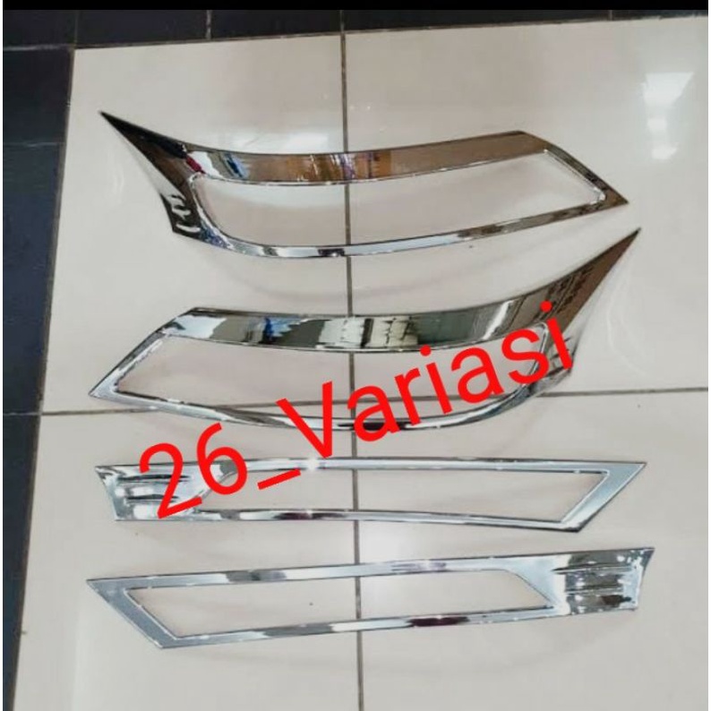 List Garnis Lampu Depan Chrome AVANZA/VELOZ/XENIA 2019