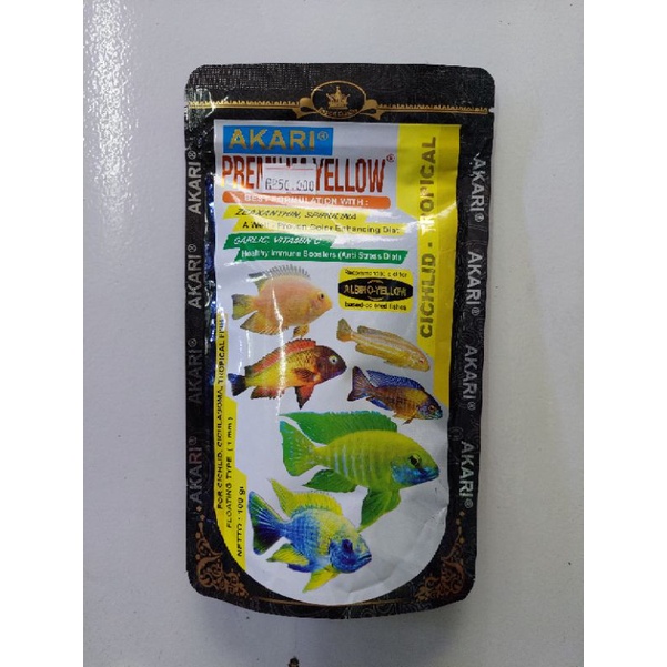 pelet akari cichlid