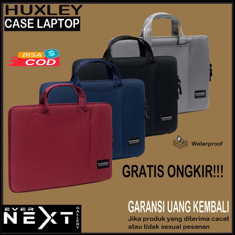 Tas laptop waterproof murah original soft case laptop macbook 14&quot; 15&quot; case sarung pelindung laptop anti air tas jinjing laptop asus toshiba acer lenovo asus Huxley series