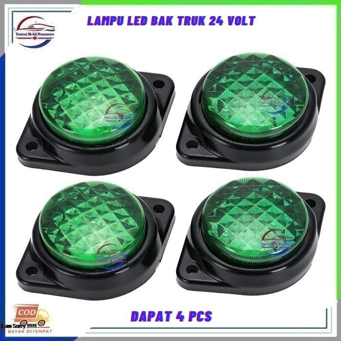 Lampu Led Variasi Bak Bulat Samping Tangki Tengki Belakang Aksessoris Variasi Mobil Canter Truk Truk