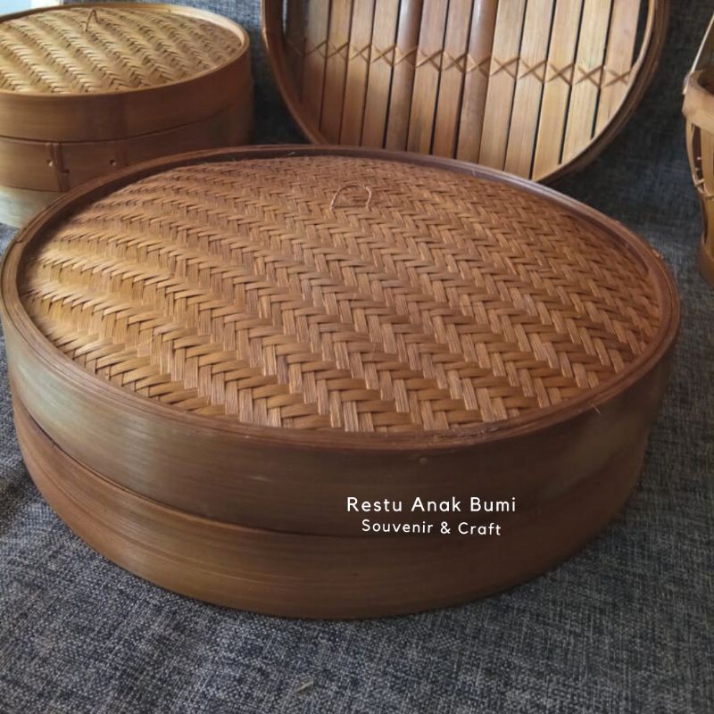 KLAKAT BAMBU 40 CM 1 SUSUN | Klakat Siomay | Klakat Dimsum | Klakat Bakpau | Wadah Siomay | Kukusan 