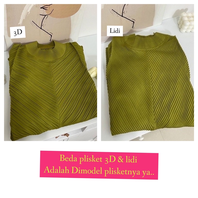 New pleats tunik / tunik plisket 3D