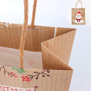 (Recommend) Kantong Kertas Kraft Motif Kepingan Salju Untuk Kemasan Hadiah Natal