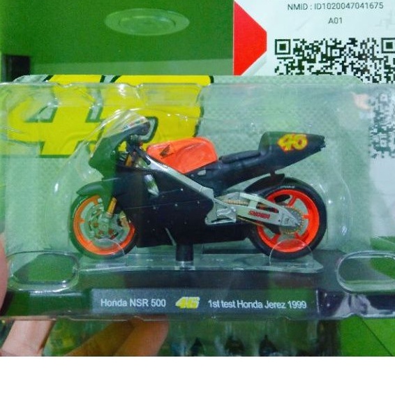 Miniatur Diecast Honda NSR 500 Rossi 1st test Honda jerez 1999