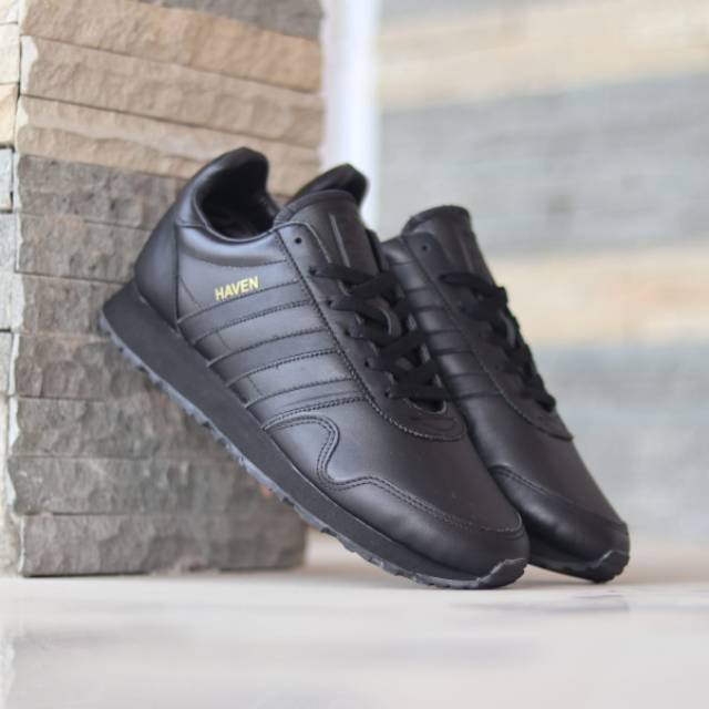 adidas haven leather black