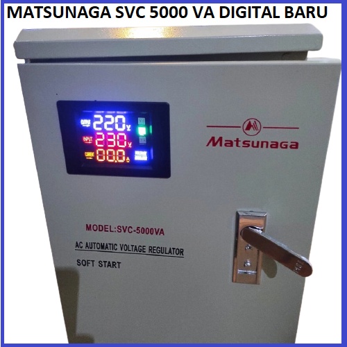 Stavol Stabilizer Matsunaga 5000 Watt 5KVA New DIGITAL Penstabil 220v BARU SEGEL DUS