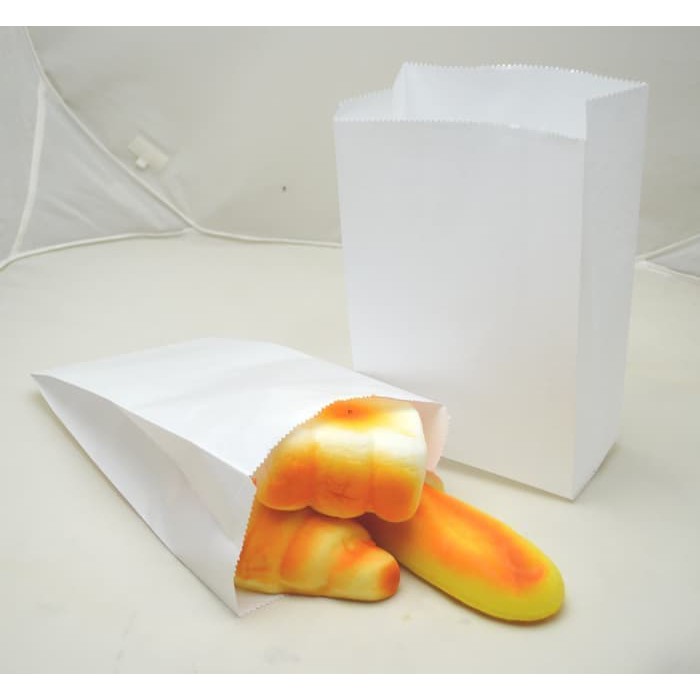 

Paperbag Flat Kantong Kertas Putih 16x8x29 (XL) Roti Ayam Chicken