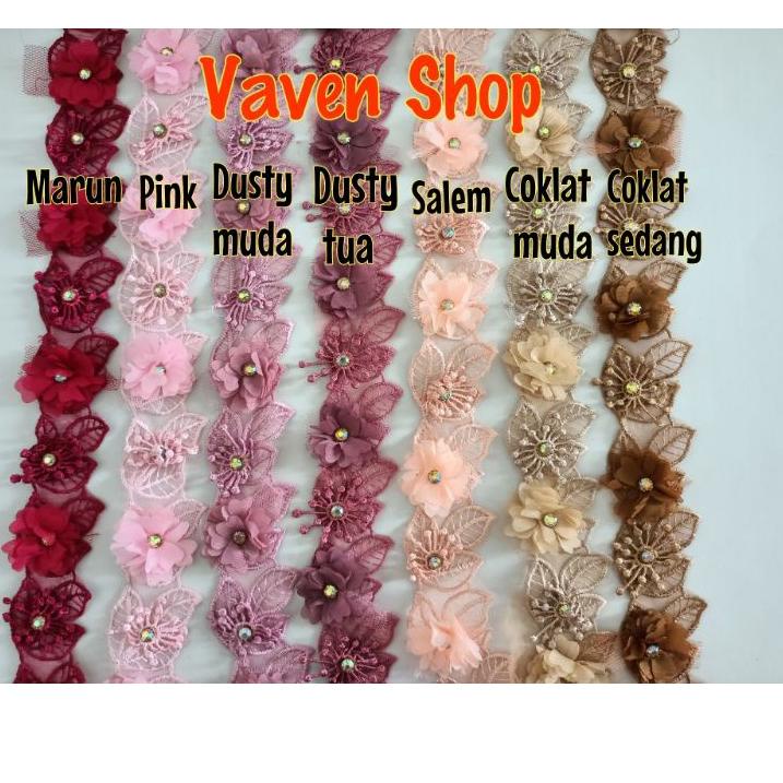 HEMAT BESAR Renda Bunga Diamond D3