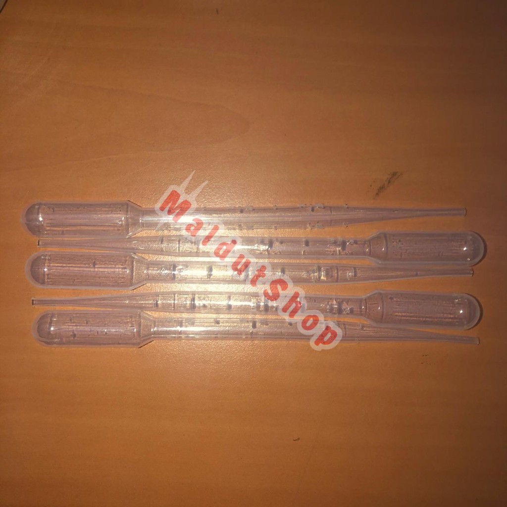 PIPET Plastik 3ml Obat Pakan Ikan Cupang Artemia Kutu Air Ncu Cacing Beku Aquarium Aquascape