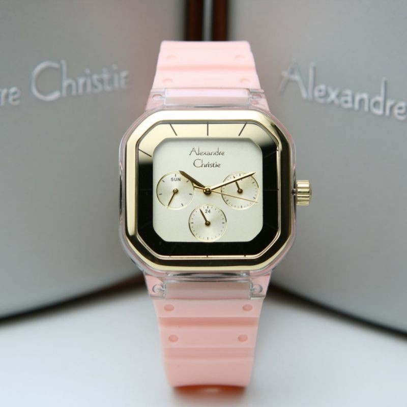 ALEXANDRE CHRISTIE AC 2811 GOLD PEACH AC2811 WANITA ORIGINAL