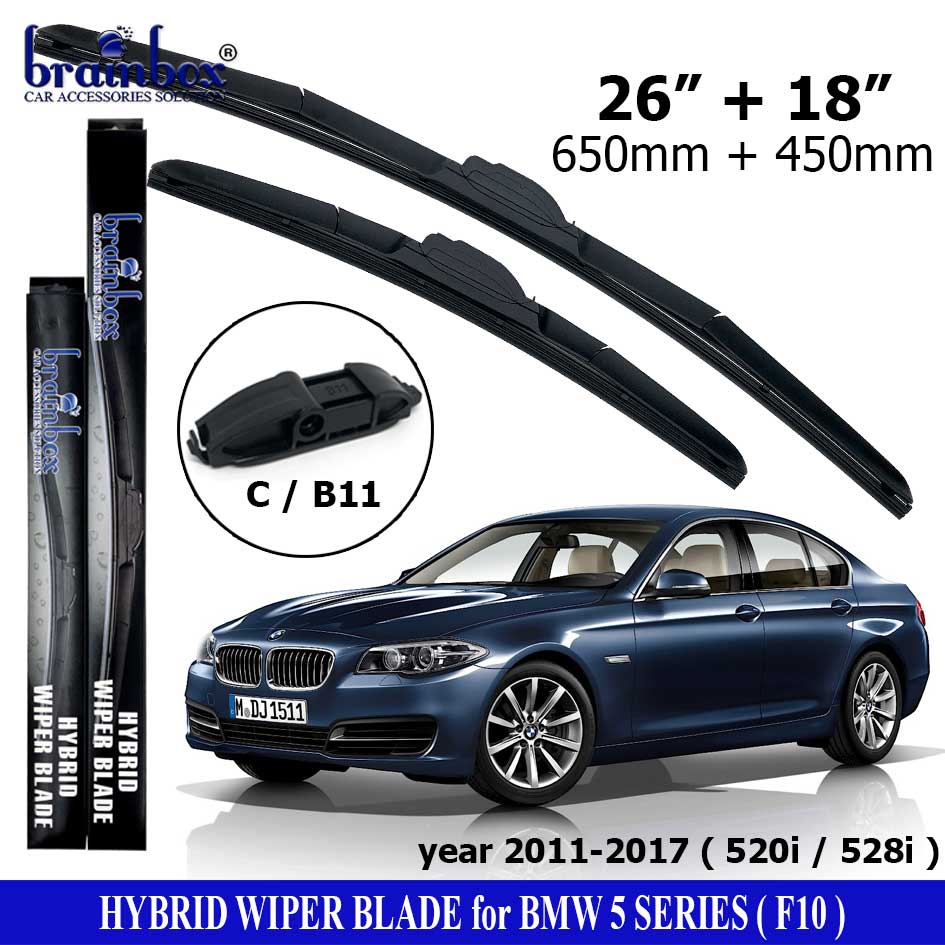 HIGH QUALITY Hybrid Wiper Blade BMW 5 Series F10 Wiper Kaca Mobil Karet Pembersih Kaca Mobil Wiper K