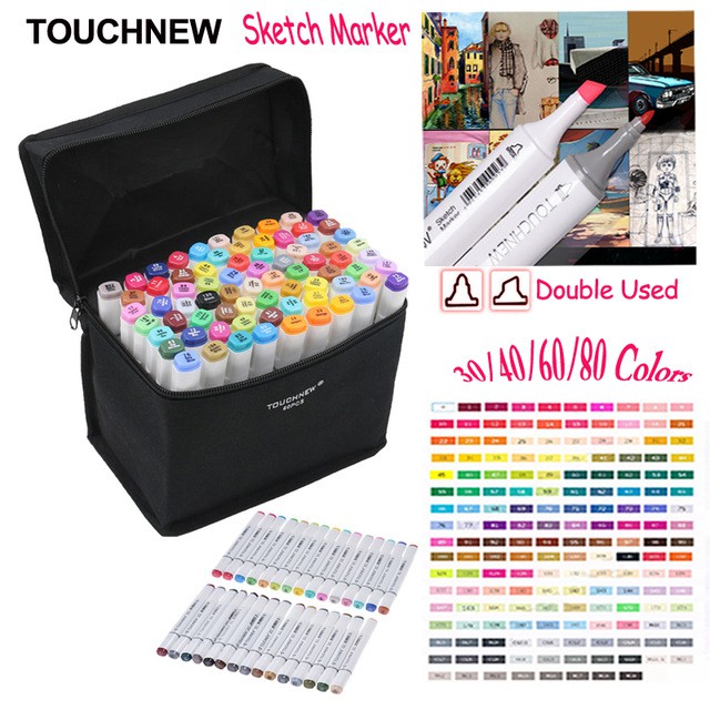 

TERMURAH Spidol Dual Side Fine Art Marker 24/30/48 Color - Multi-Color