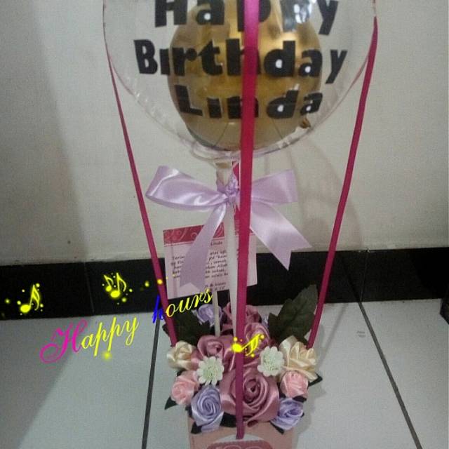 Buket balon wisuda graduation valentine hut ucapan