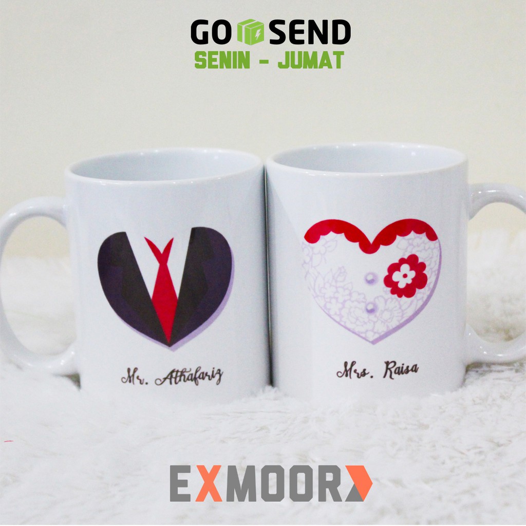 Hadiah Pernikahan Mug Couple