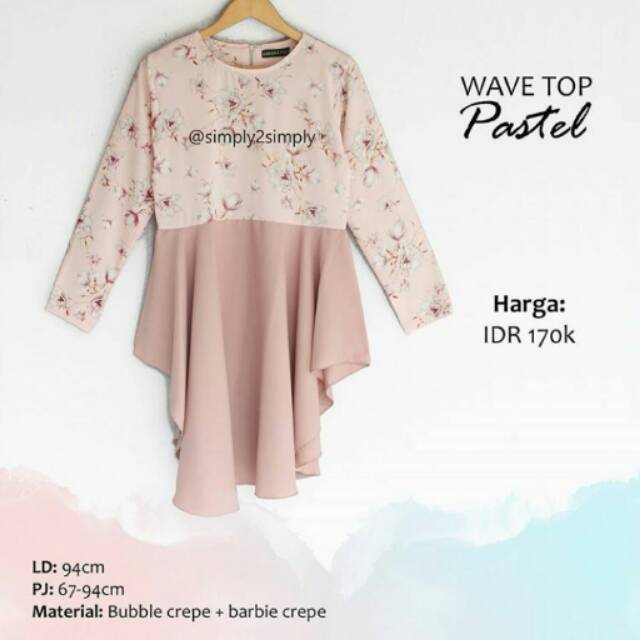 

Wave top pastel