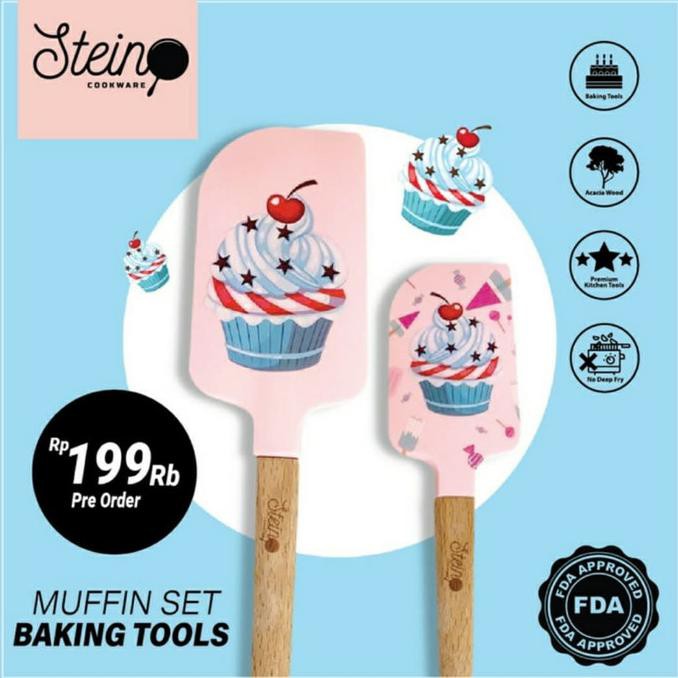 STEIN Cookware Muffin Baking Set Spatula
