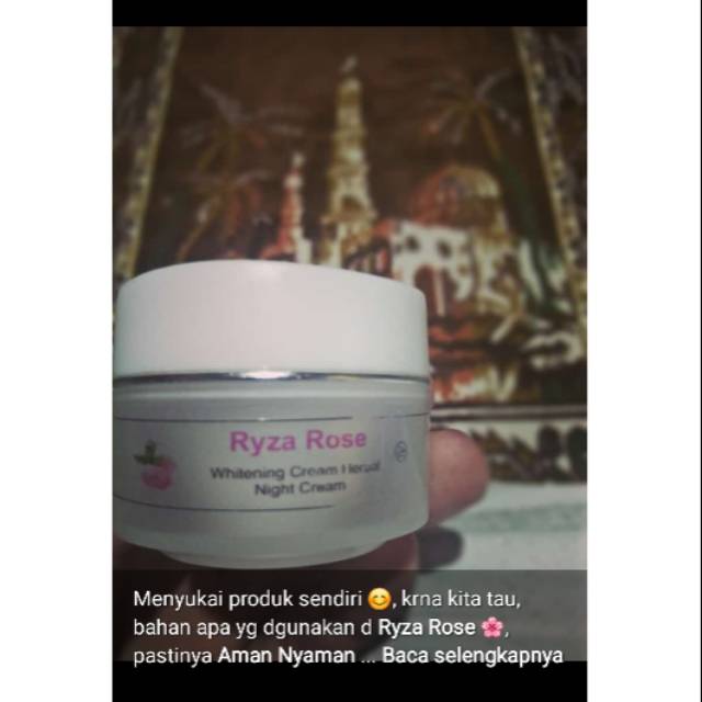 

cream herbal ryza rose