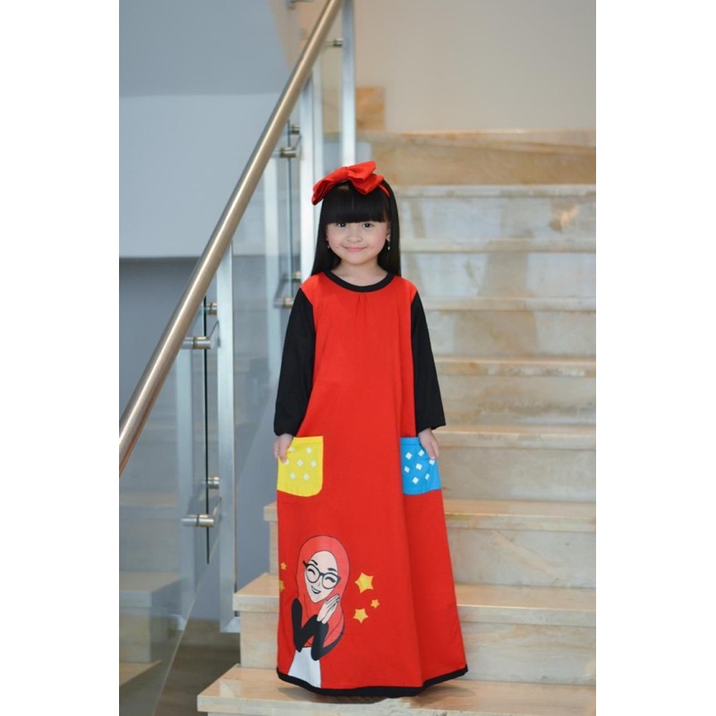 Gamis casual little buddy’s gamis casual anak usia 1-9 tahun gamis littlebuddies gamis little buddys