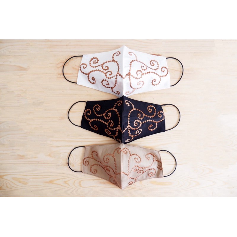 SEIKA | Masker Kain Bordir Ekslusif - Seri Etnik | Exclusive Embroidery Fabric Mask - Ethnic Series