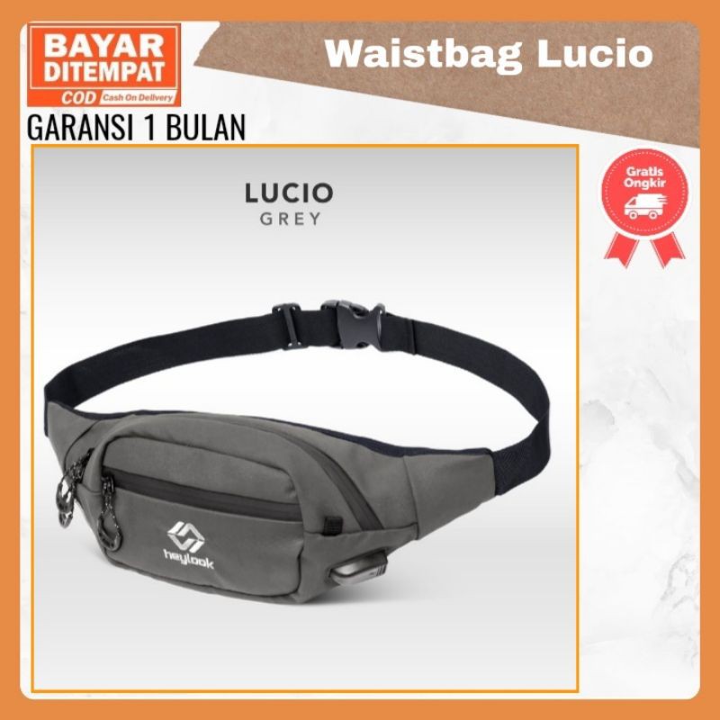 Tas Selempang Waistbag Waterproof Pria Tas Waist Bag Depan Dada Cowok Distro Terbaru Terkeren