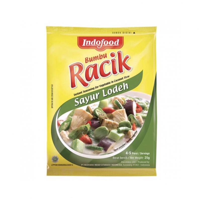 Jual Indofood Bumbu Racik Sayur Lodeh 20 Gr X 10 Shopee Indonesia