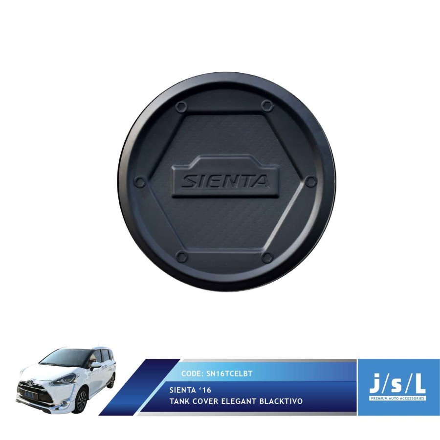Tank Cover Sienta Cover Tutup Bensin Sienta Elegant Black