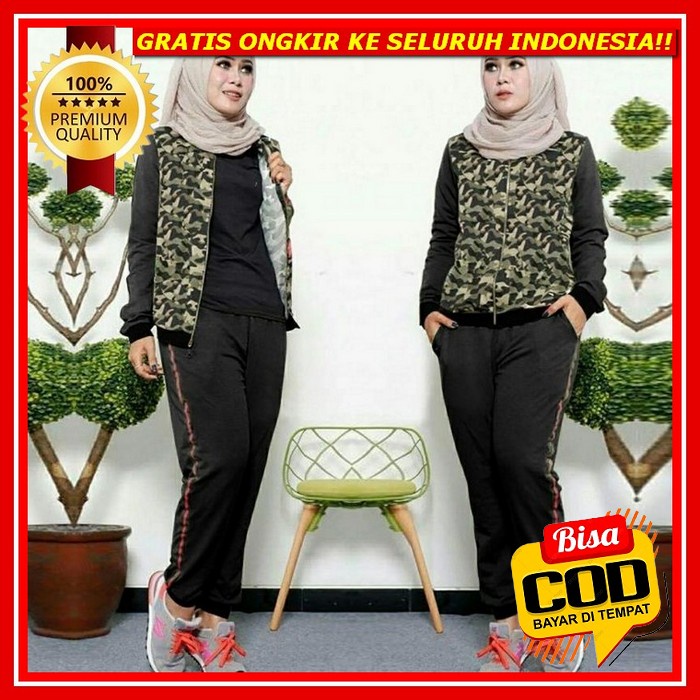 Setelan Senam Wanita Training Wanita Kekinian Setelan Olahraga Trening Jumbo  Baju Sporty 2022 Set O