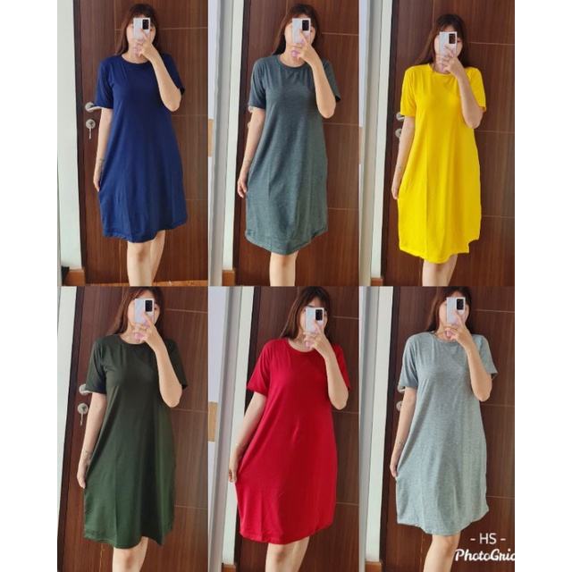 DRESS POLOS OVERSIZE NESSI /DRESS CEWEK/DRESS OVERSIZE