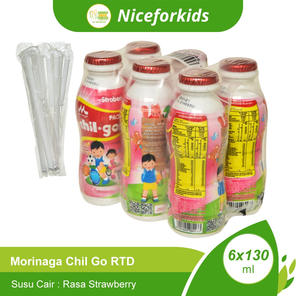 Morinaga Chil Go UHT Kemasan KARTON Isi 6 pack (36botol) / ChilGo RTD Botol Susu Cair / Susu Anak