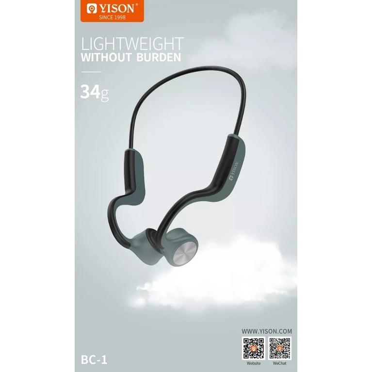 YISON BC-1 Headset Earphone Bluetooth Sport Olahraga Super Bass