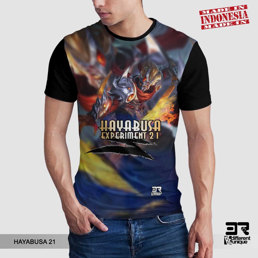 [ COD ] KAOS PRINTING GAMBAR GAME MOBILE LEGEND HAYABUSA - BAJU DISTRO ORIGINAL GAMBAR MOBILE LEGEND