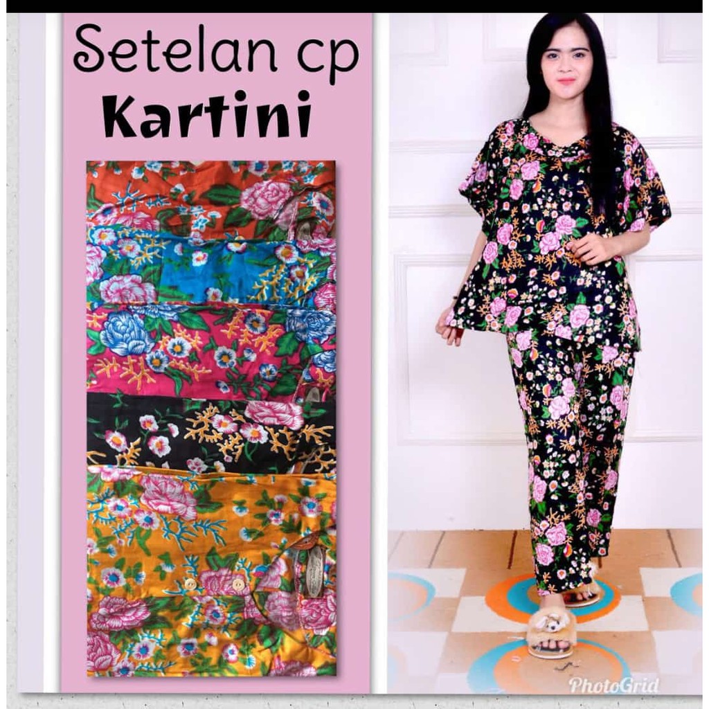 Setelan Wanita Bahan Rayon Busui Lengan Pendek