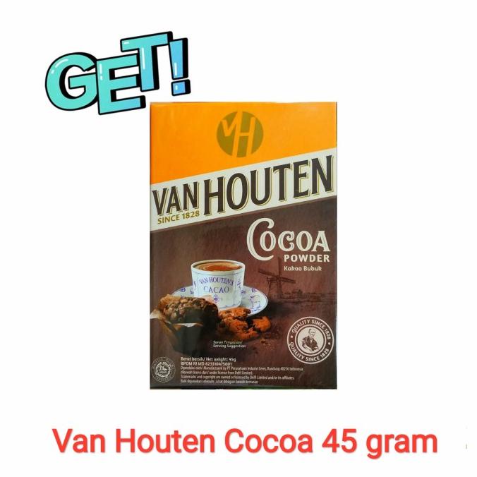 

Cocoa Powder Van Houten. isi 45 gram. TERBAIK Kode 734