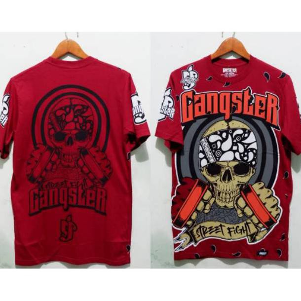 PAKAIAN PRIA DEWASA WARNA MERAH KAOS DISTRO KUALITAS PREMIUM BUKAN SURFING MOTIF TENGKORAK BANDANA