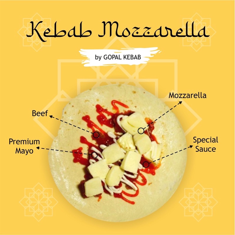 

Kebab frozen mozarella hemat isi 5 Gopal Kebab