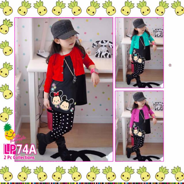 ( LP.74-A ) LITTLE PINEAPPLE Setelan Legging Tsum2 No.2-12 (2-8th)