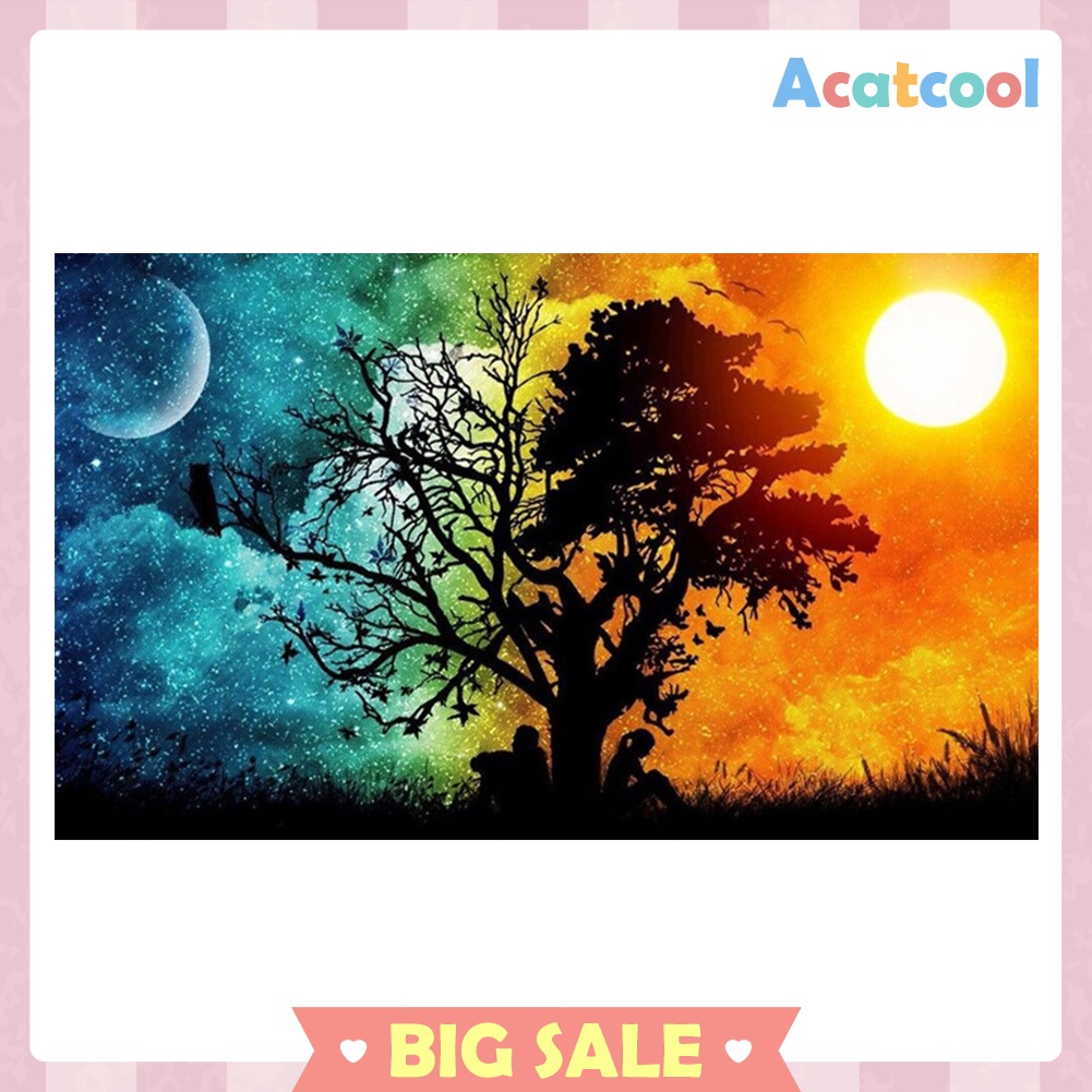 Full Drill Diamond Tree Painting DIY Mosaic Cross Stitch Embroidery Decor