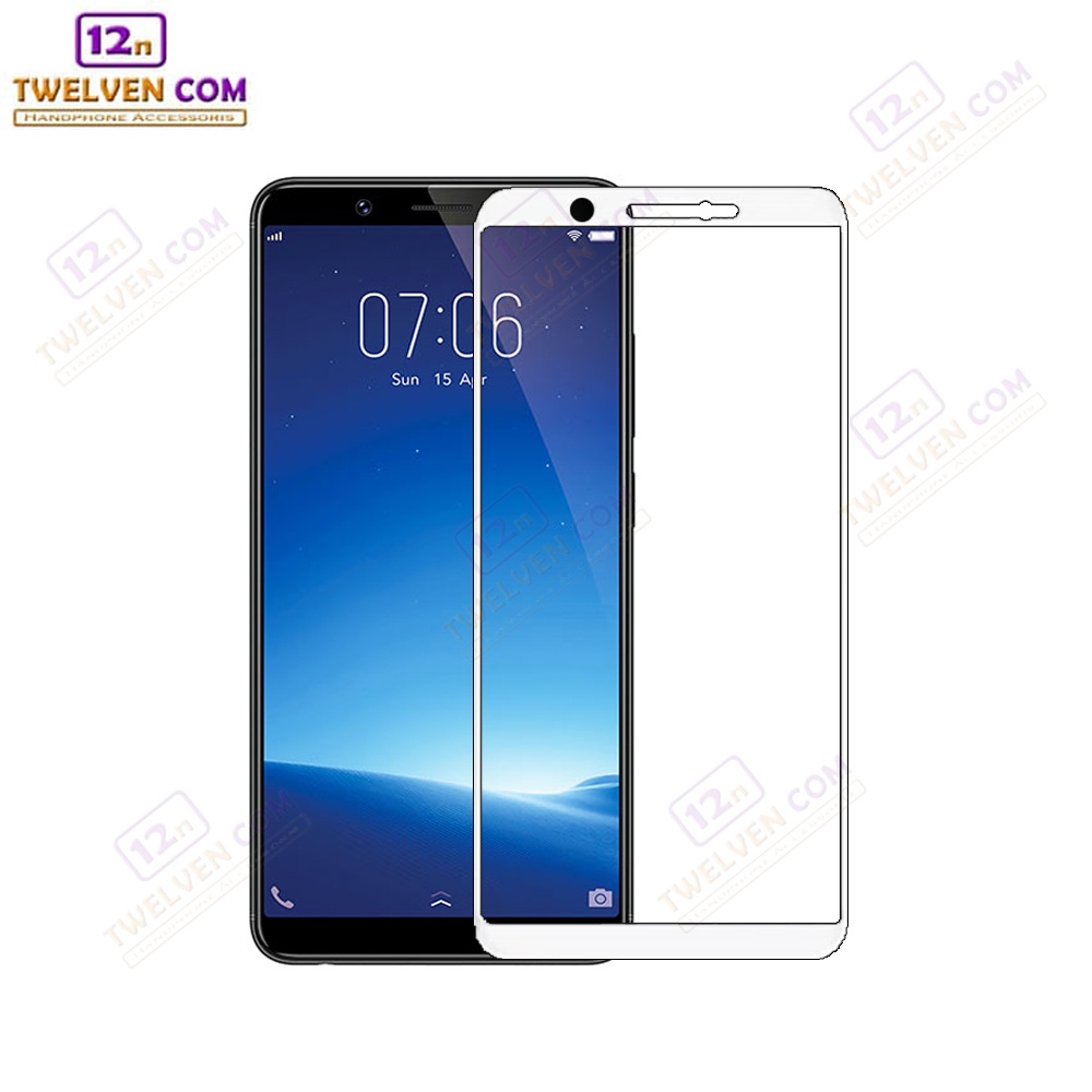 [FLASH SALE] zenBlade 5D Full Cover Tempered Glass Vivo Y71 - Putih