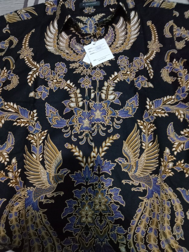 Kemeja Batik Alisan Slimfit Lengan Pendek Batik Pria