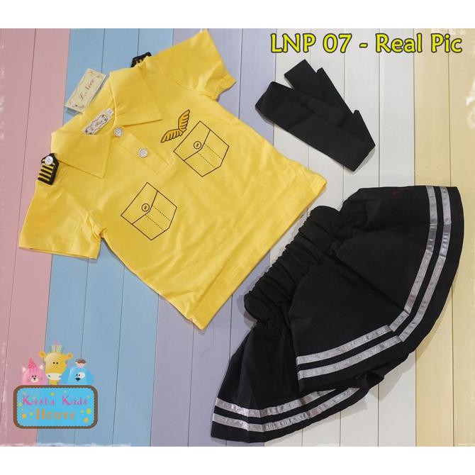 BARANG BERKUALITAS LNP 07 BAJU PILOT ANAK PEREMPUAN MERK LNICE MURAH KEKINIAN GROSIR IMPORT ORIGINAL