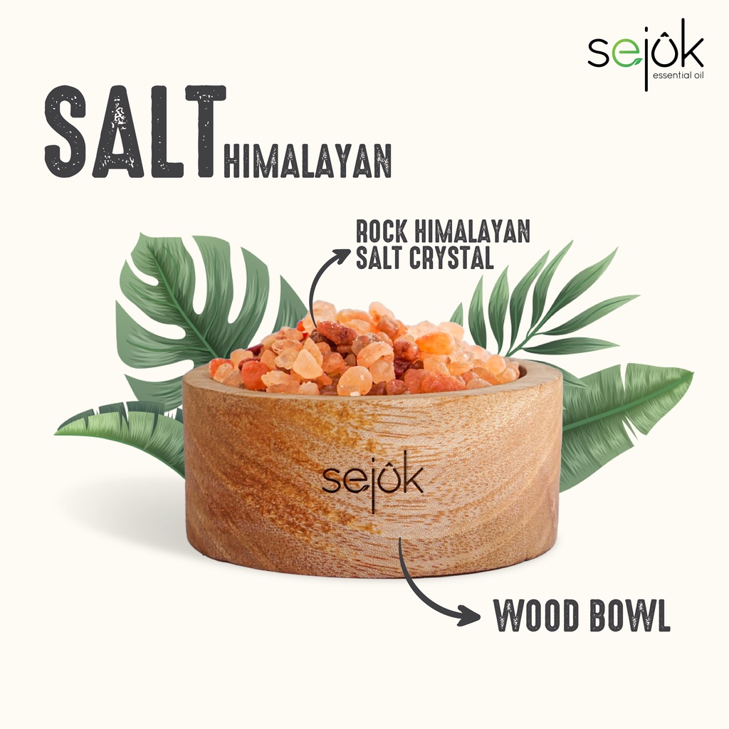 SEJUK Paket Himalayan Salt Crystal Room Refresher Essential OIl