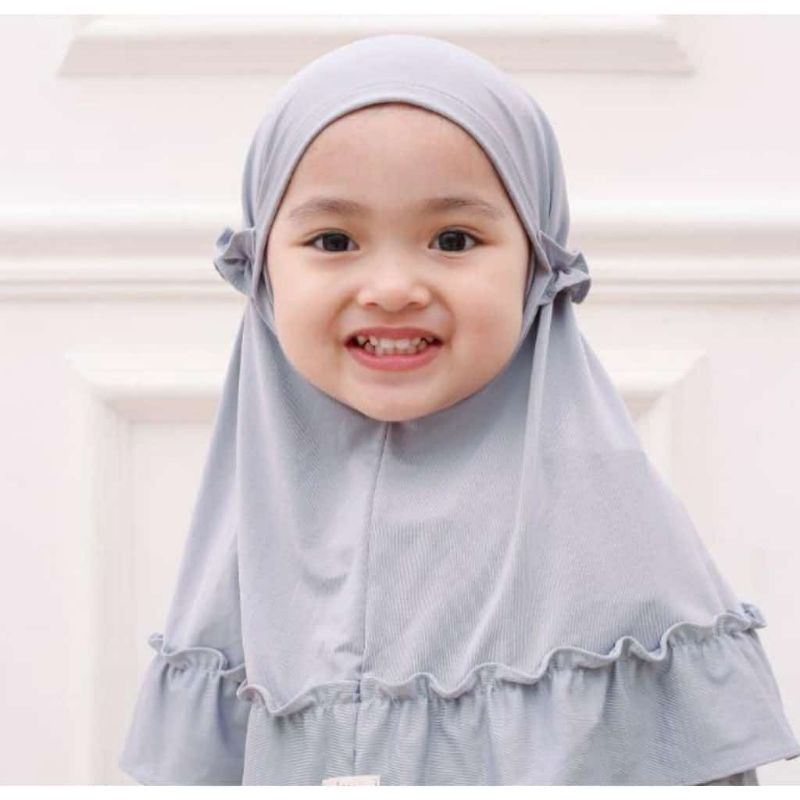 Kerudung Bergo Anak 1-3 Tahun Kerudung rample instan