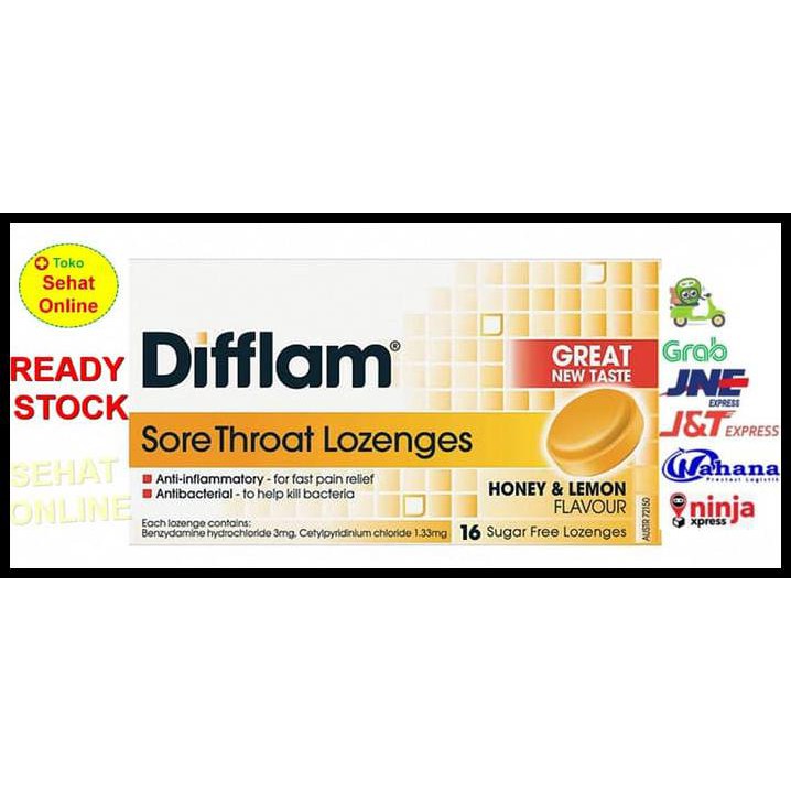

KW 1 DIFFLAM SUGAR FREE HONEY AND LEMON 16 LOZENGES